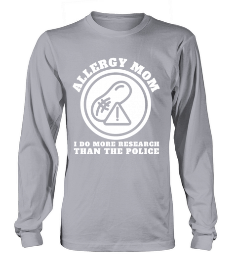 Peanut Allergy Awareness Peanut Allergic Long sleeved Unisex