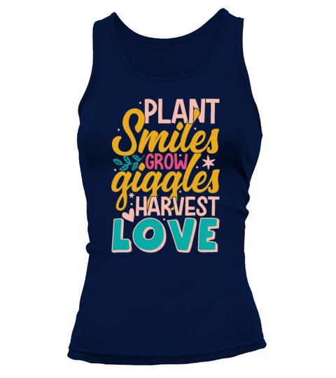 Green Garden Plant Smiles Grow Giggles Tank top Woman