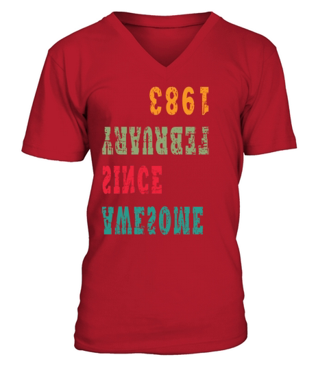 Original 1983 Vintage Vintage Birthday Gift V-Neck T-shirt