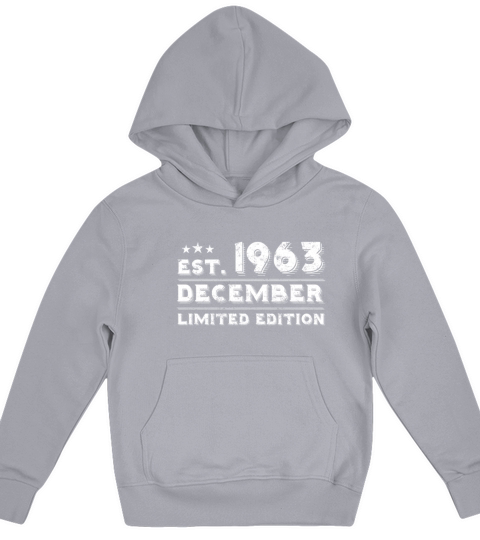 Est December 1963 - Birthday Present - Vintage Kids Hoodie