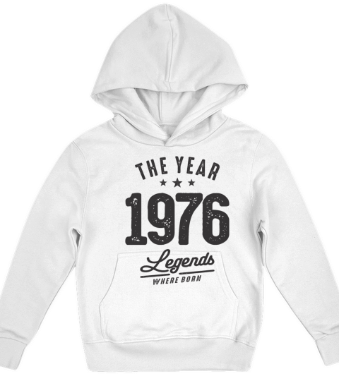 Vintage 1976 - 47th Birthday Classic Born 1976 Kids Hoodie