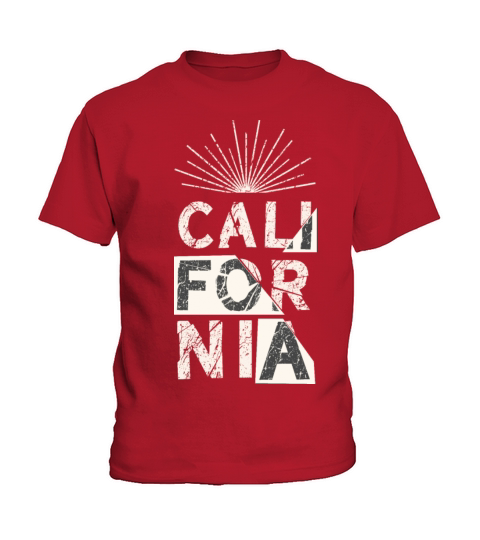 California Grunge Vintage Phrase Typography Slogan Kids T-Shirt