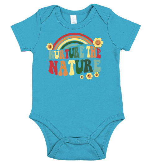 Vintage Classic Nurture Nature - Earth Day Short Sleeve Baby One-Piece