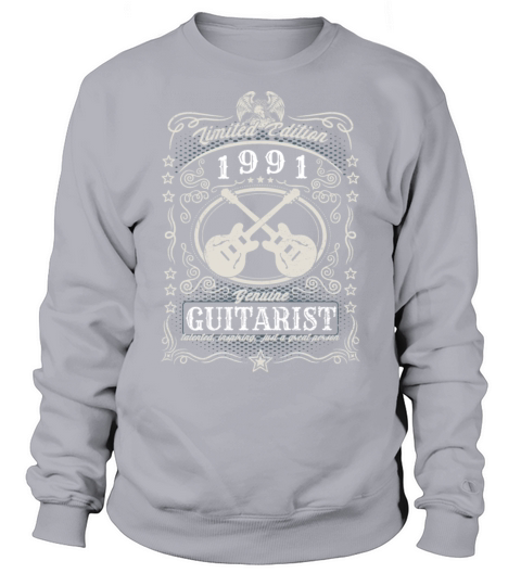 Vintage 1991 Guitarist Birthday Gift Guitar Player Sweatshirt Unisex