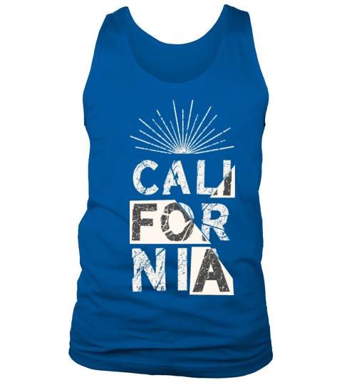 California Grunge Vintage Phrase Typography Slogan Tank Top Unisex