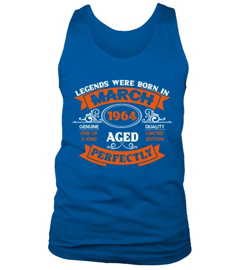 Legends Were Born In March 1964 Birthday Tank Top Unisex