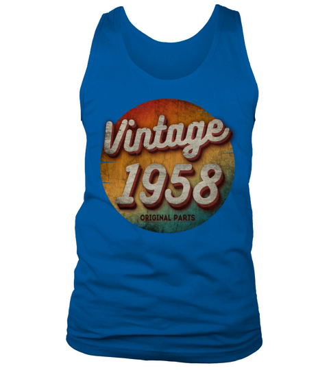 VINTAGE 1958 ORIGINAL PARTS Tank Top Unisex