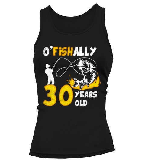 30th Birthday Fishing 1973 Vintage Fisherman Angle Tank top Woman