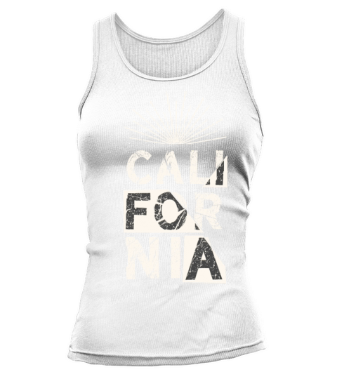 California Grunge Vintage Phrase Typography Slogan Tank top Woman