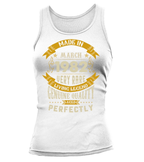 March 1982 Vintage Birthday Present Tank top Woman
