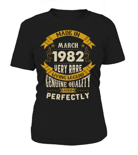 March 1982 Vintage Birthday Present Women's T-Shirt