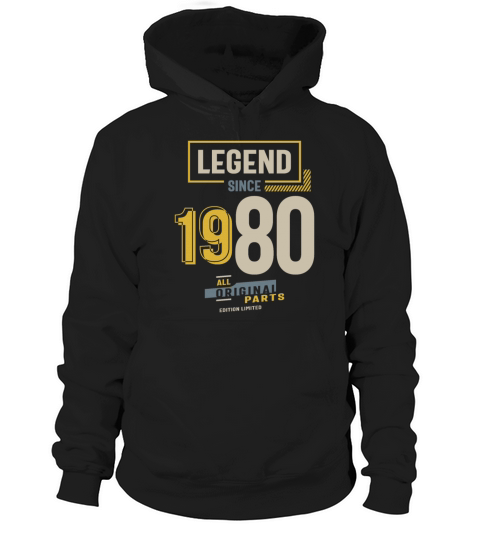 Legend Since 1980 43rd birthday Hoodie Unisex