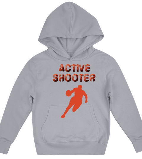 active shooter basketball Kids Hoodie