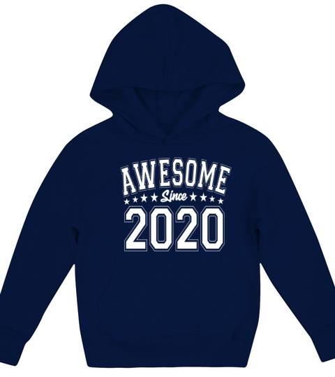Awesome Since 2020 Birthday 2020 Vintage 2020 Kids Hoodie