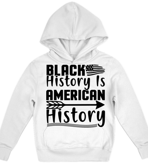 Black History is American History Kids Hoodie