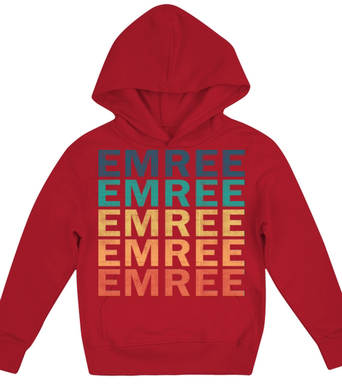 Emree Name T Shirt - Emree Vintage Retro Name Gift Kids Hoodie