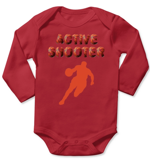 active shooter basketball Long Sleeve Baby One-Piece