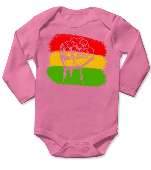 Black History Month Black Lives Matter African Long Sleeve Baby One-Piece