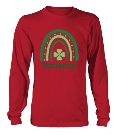 Patience Clover Charm Boho Rainbow Long sleeved Unisex