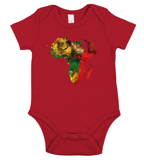 Continent Africa shirt black histore month Short Sleeve Baby One-Piece