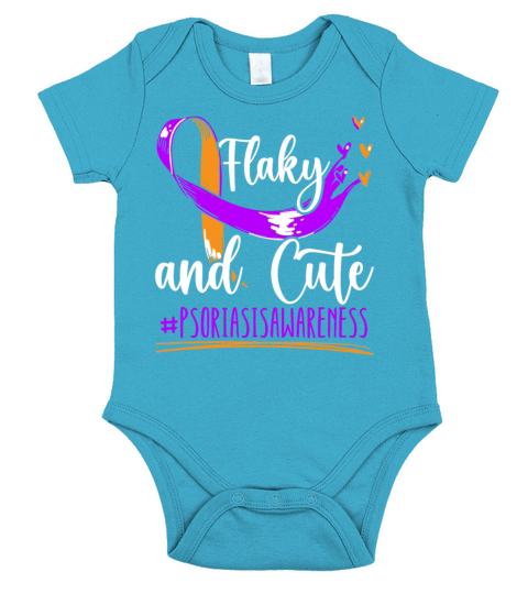 Flaky And Cute Psoriasis Awareness Skin Disease Short Sleeve Baby One-Piece