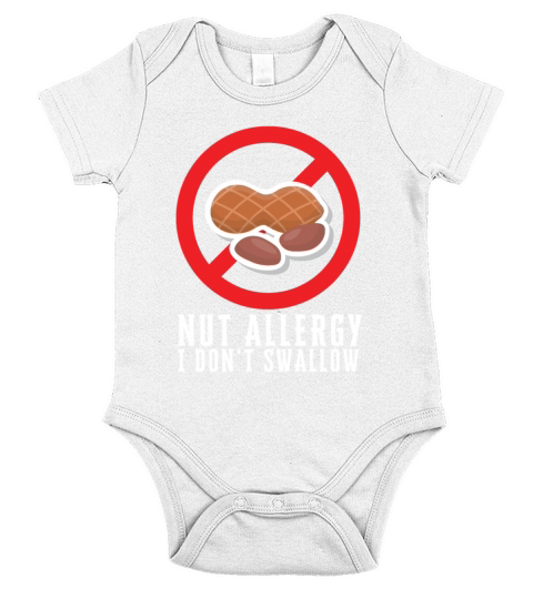 Peanut Allergy Awareness Peanut Allergic Short Sleeve Baby One-Piece