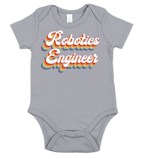 Robot Robotics Engineer Retro Short Sleeve Baby One-Piece