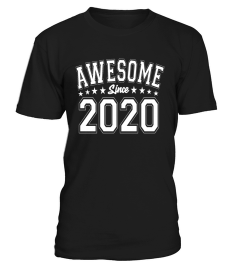 Awesome Since 2020 Birthday 2020 Vintage 2020 T-Shirt Unisex