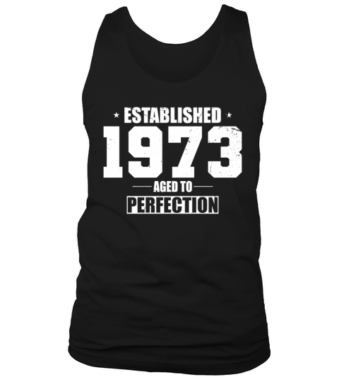 50th birthday vintage 1973 established 1973 Tank Top Unisex