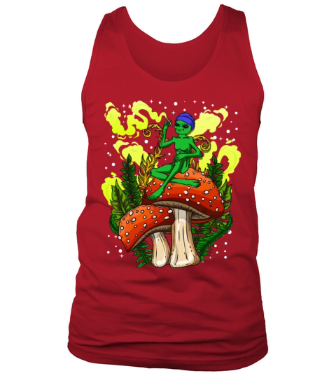 Psycadellic Magic Mushroom Alien LSD Acid Trip Tank Top Unisex