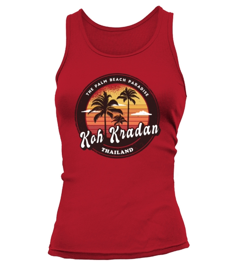 Koh Kradan Thailand vintage palm trees Tank top Woman