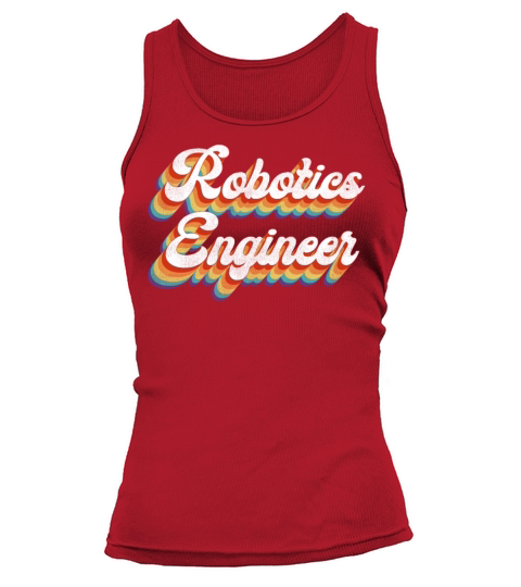 Robot Robotics Engineer Retro Tank top Woman