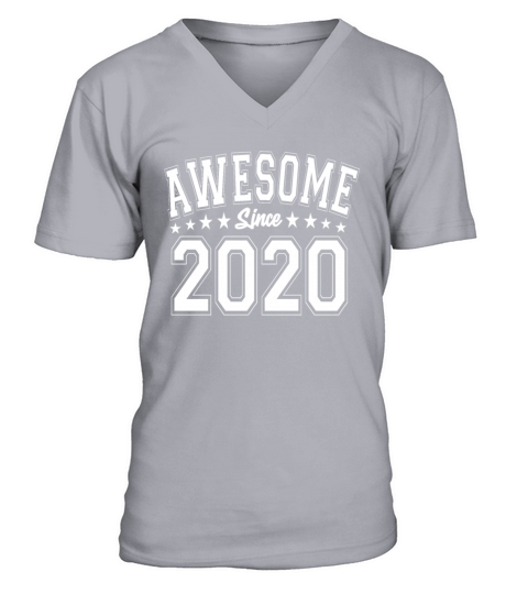 Awesome Since 2020 Birthday 2020 Vintage 2020 V-Neck T-shirt