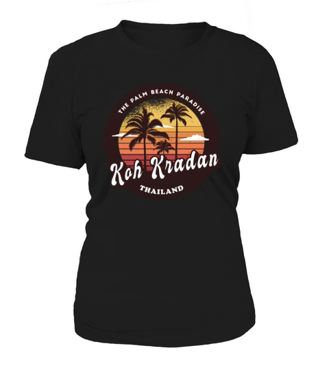 Koh Kradan Thailand vintage palm trees Women's T-Shirt