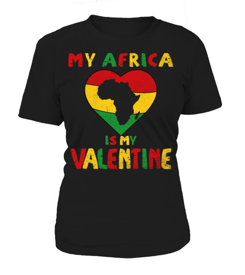 mix africa and valentines day shirt Women's T-Shirt