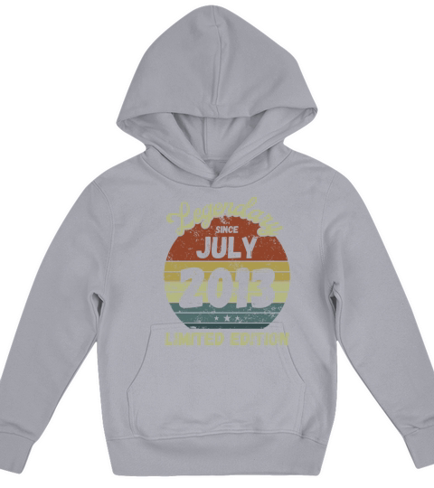 July 2013 - Vintage Birthday Present Kids Hoodie
