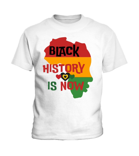 Black History Month Afro Melanin Black Women Kids T-Shirt