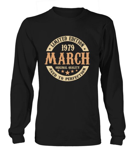 March 1979 Vintage Birthday Present Long sleeved Unisex