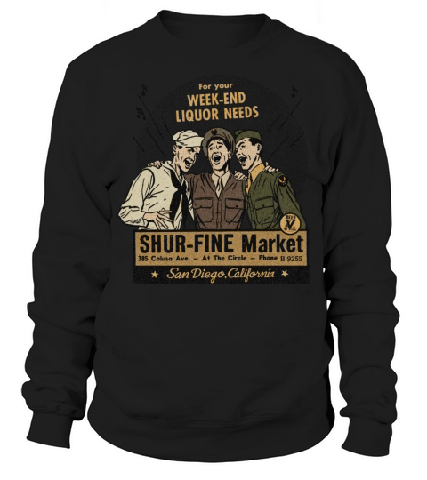 Vintage San Diego Liquor Store Sweatshirt Unisex