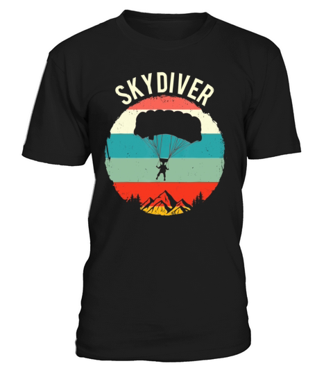 Vintage Skydiving Parachuting Retro Skydiver T-Shirt Unisex