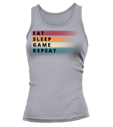 Eat Sleep Game Repeat vintage colors Tank top Woman