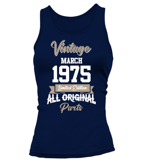 March 1975 Vintage Birthday Present Tank top Woman