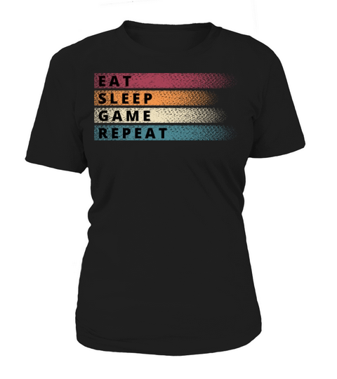 Eat Sleep Game Repeat vintage colors Women's T-Shirt