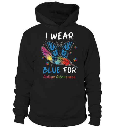 Colorful Puzzle April Blue For Autism Awareness Hoodie Unisex