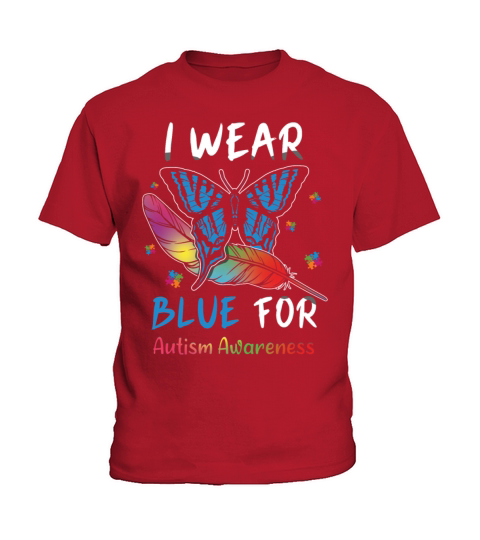 Colorful Puzzle April Blue For Autism Awareness Kids T-Shirt