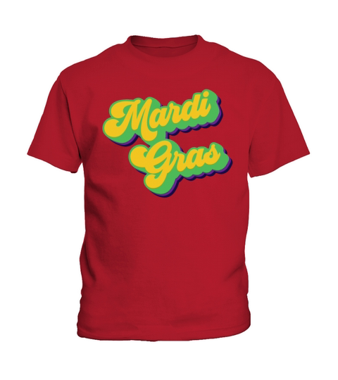 Vintage Mardi Gras Retro Fat Tuesday Mardi Gras Kids T-Shirt