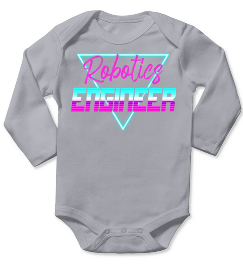 Robot Robotics Engineer Retro Long Sleeve Baby One-Piece