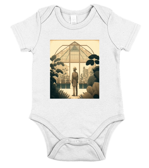 Greenhouse Allotment Garden Vintage Greenhouse Short Sleeve Baby One-Piece