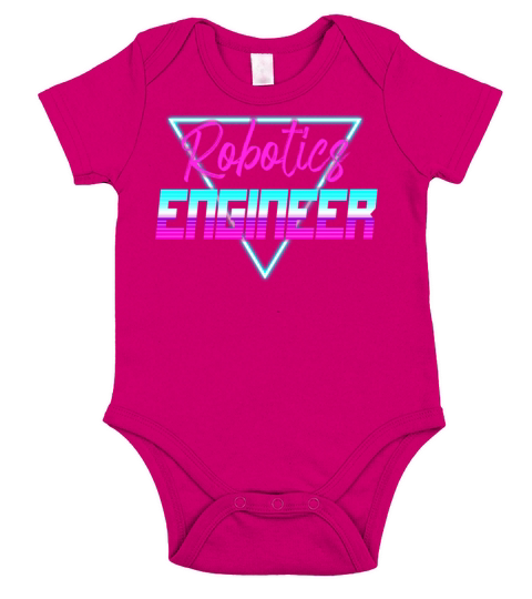 Robot Robotics Engineer Retro Short Sleeve Baby One-Piece