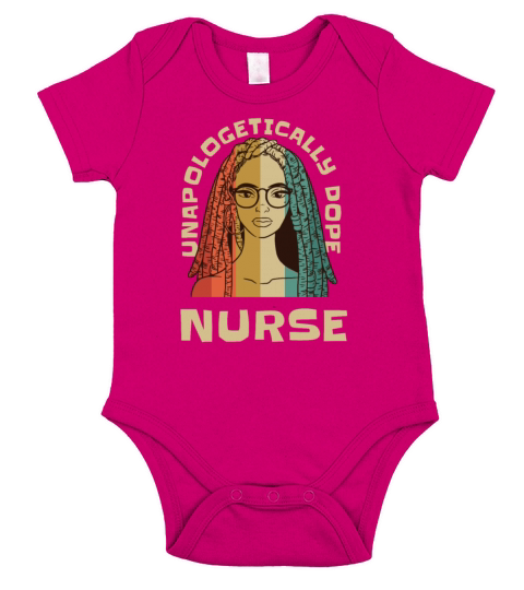 Unapologetically Dope Nurse Short Sleeve Baby One-Piece